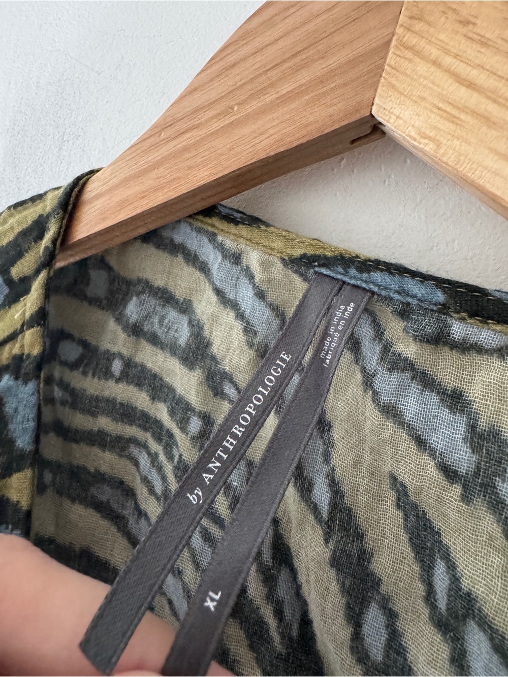 Anthropologie Tiger-Stripe Cutout Dress - Picture 6 of 7